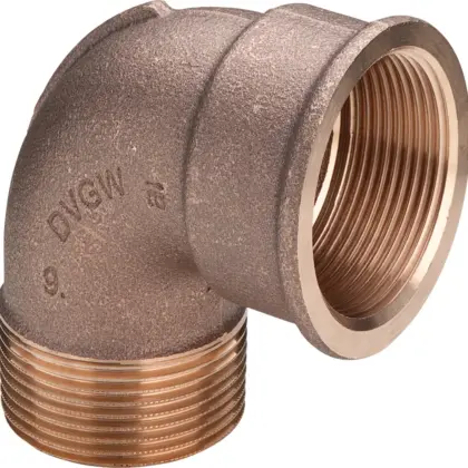 Viega Knie 90 brons 3/8 MF viega model 3092 281748