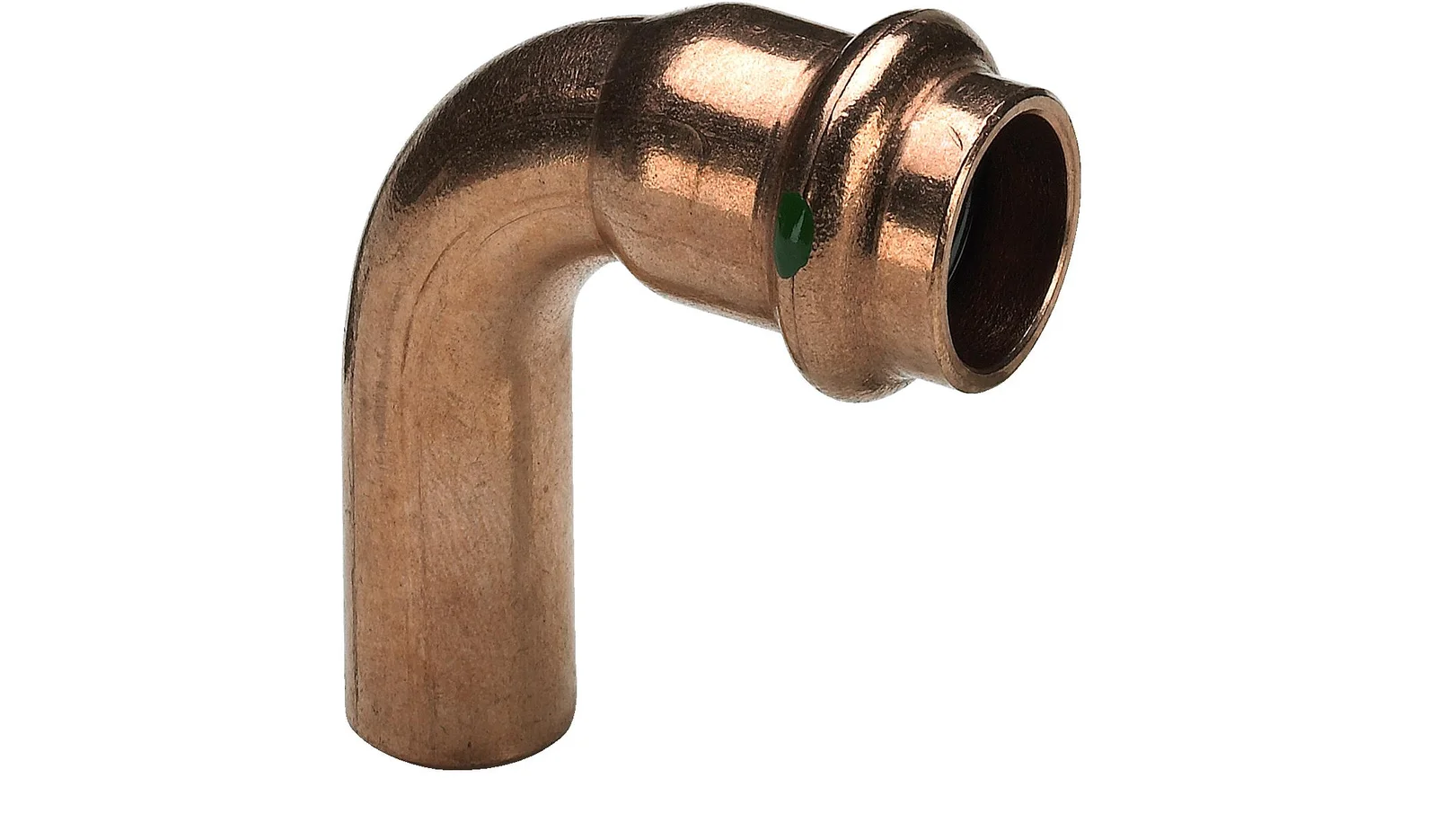 Viega Persinsteekbocht koper 28mm MF 90° (drink)water Viega Profipress Koper 2416.1 291686