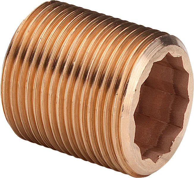 Viega Lange draadnippel brons 3/4"x 40mm Viega 3535 319328