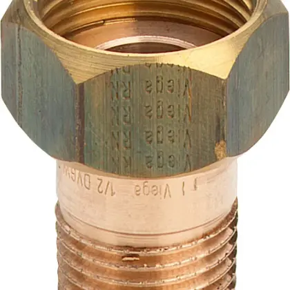 Viega Draad-2-delige koppeling MF brons 3/4" Viega 3335 320249