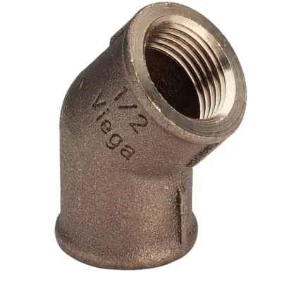 Viega Knie 45gr brons 3/4 FF viega model 3120 320645