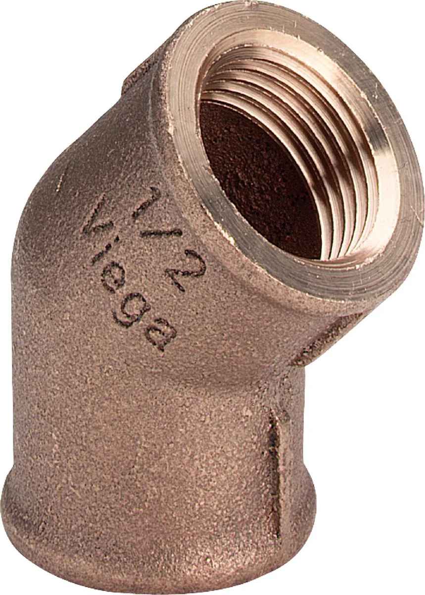 Viega Knie 45gr brons 1/2 FF viega model 3120 320690