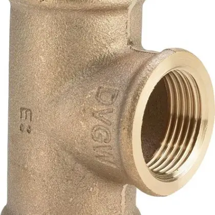 Viega T stuk brons blank 3 viega model 3130 321727