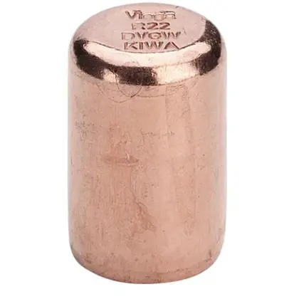 Viega Persstop koper 18mm M (drink)water Viega Profipress Koper 2457 330897