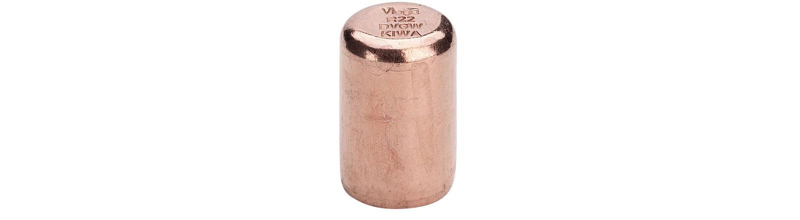 Viega Persstop koper 15mm M (drink)water Viega Profipress Koper 2457 330903