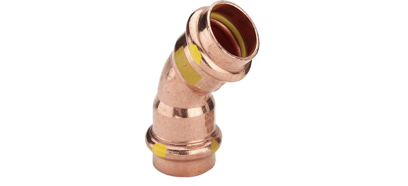 Viega Persbocht koper 12mm FF 45° gas Viega Profipress G Koper 2626 346898