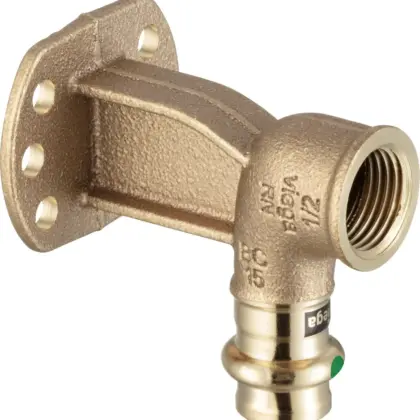 Viega Muurplaat Viega Profipress Koper brons haaks 2225.6 347307