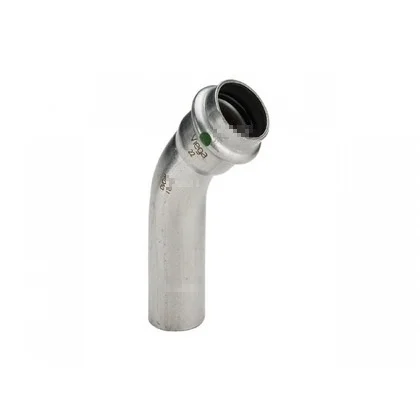 Viega Persinsteekbocht inox 54mm MF 45° (drink)water Viega Sanpress Inox 2326.1 435448