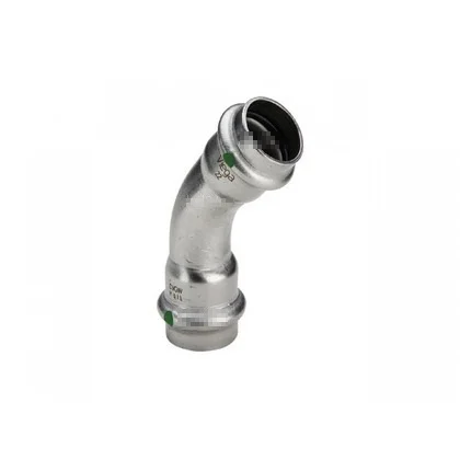 Viega Persbocht inox 15mm FF 45° (drink)water Viega Sanpress Inox 2326 435776