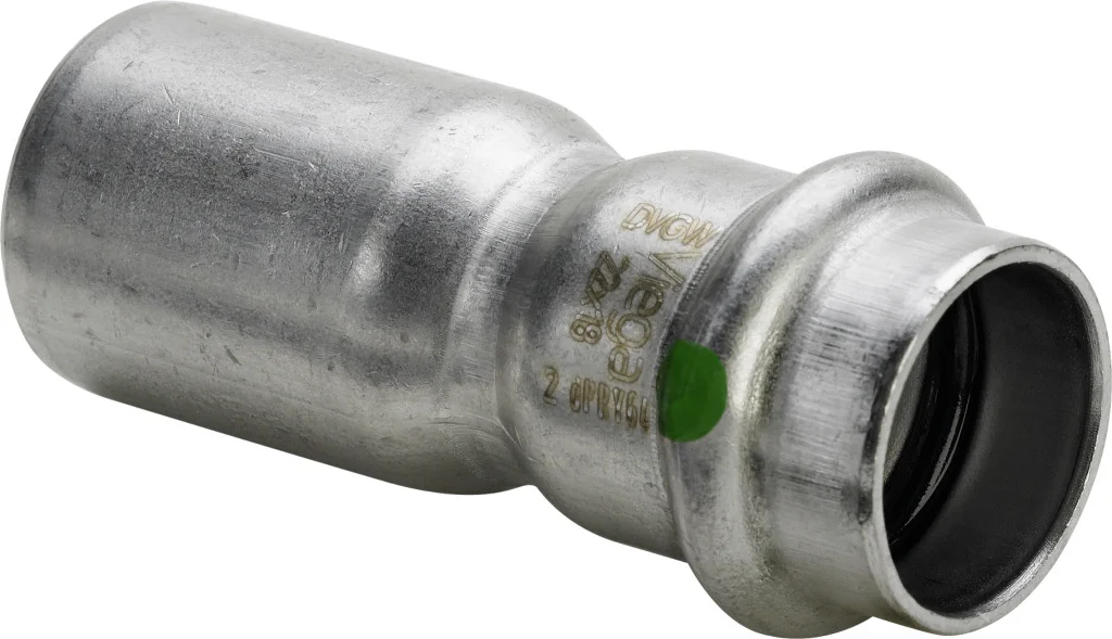 Viega Persverloopmof inox 42x28mm FF (drink)water Viega Sanpress Inox 2315.1 436322