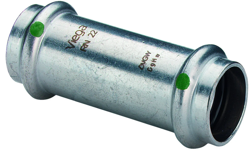 Viega Persschuifmof inox 54mm FF (drink)water Viega Sanpress Inox 2315.5 436438