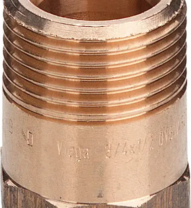 Viega Draadovergangsstuk brons 1" M  x  3/4" F Viega 3243 446673