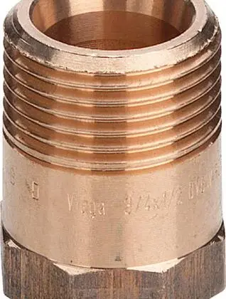 Viega Draadovergangsstuk brons 5/4" M x 1" F Viega 3243 446680