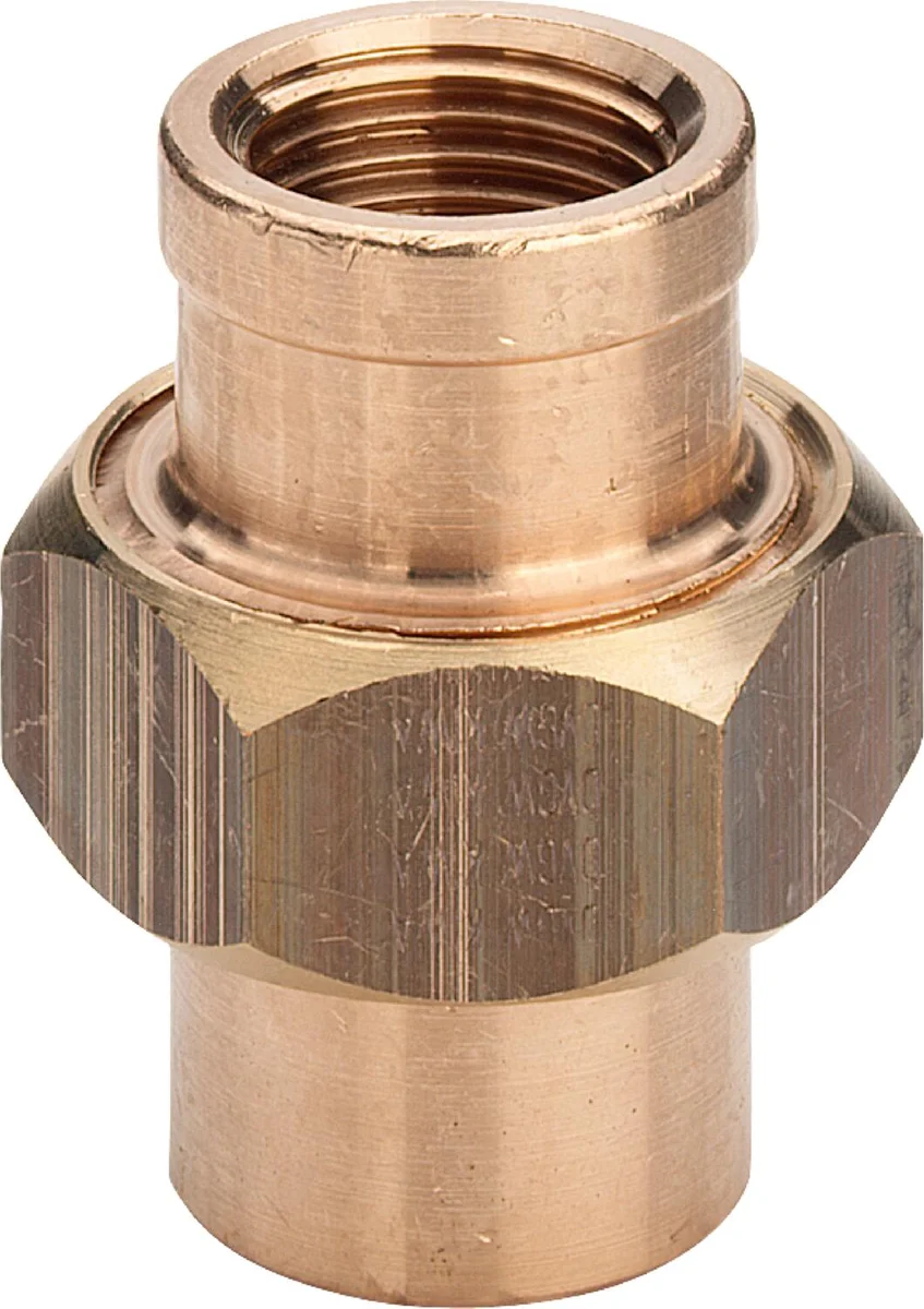 Viega Draad-3-delige koppeling FF brons conisch dichtend 1/2" Viega 446932