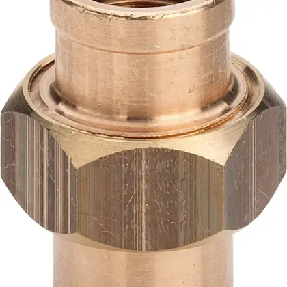 Viega Draad-3-delige koppeling FF brons conisch dichtend 1" Viega 3340 446956