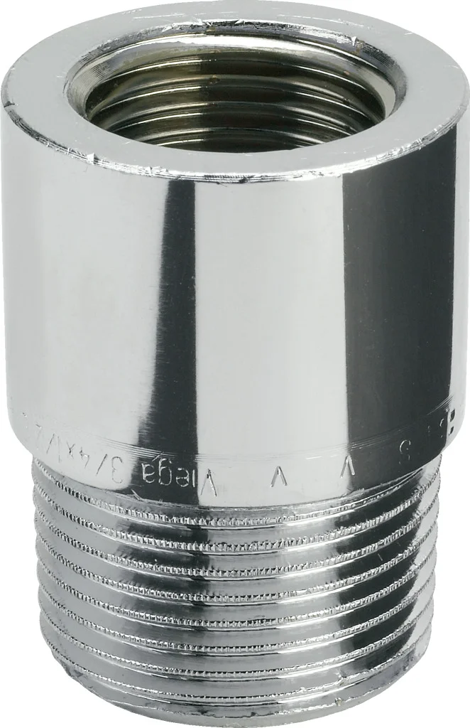 Viega Draadverloopmof brons verchroomd 3/8" x 1/2" FM Viega 3242 448127