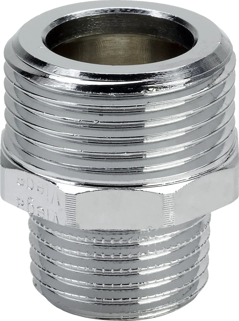 Viega Draadovergangsstuk brons 3/8" M  x  1/2" M Viega 3247 458805