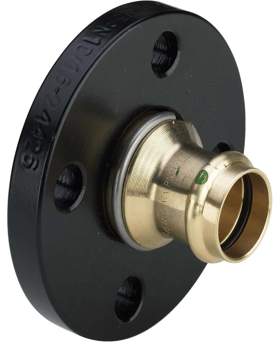 Viega Persflensovergang brons DN32 x 35mm (drink)water PN10/16 Viega Profipress Koper 2259.5 479879