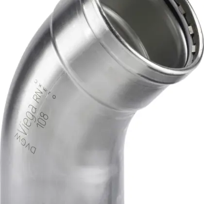 Viega Persinsteekbocht inox 88.9mm MF 90° (drink)water Viega Sanpress Inox 2316.1XL 482695