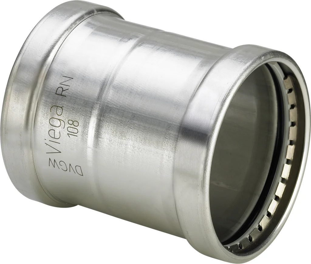 Viega Persschuifmof inox 108mm FF (drink)water Viega Sanpress Inox 2315.5XL 482855