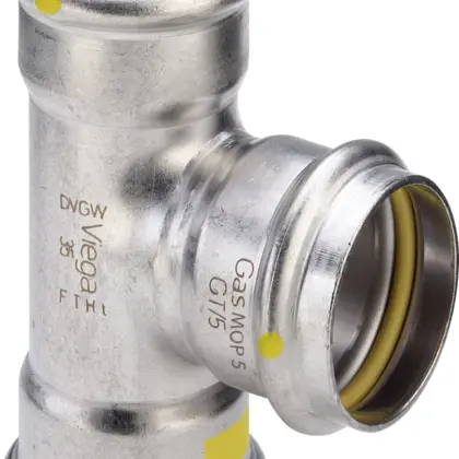 Viega Pers-T inox 22mm FFF (drink)water Viega Sanpress Inox G 0218 486488