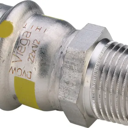 Viega Persovergangsstuk inox 54mm x 2" M gas Viega Sanpress Inox G 0211 486822
