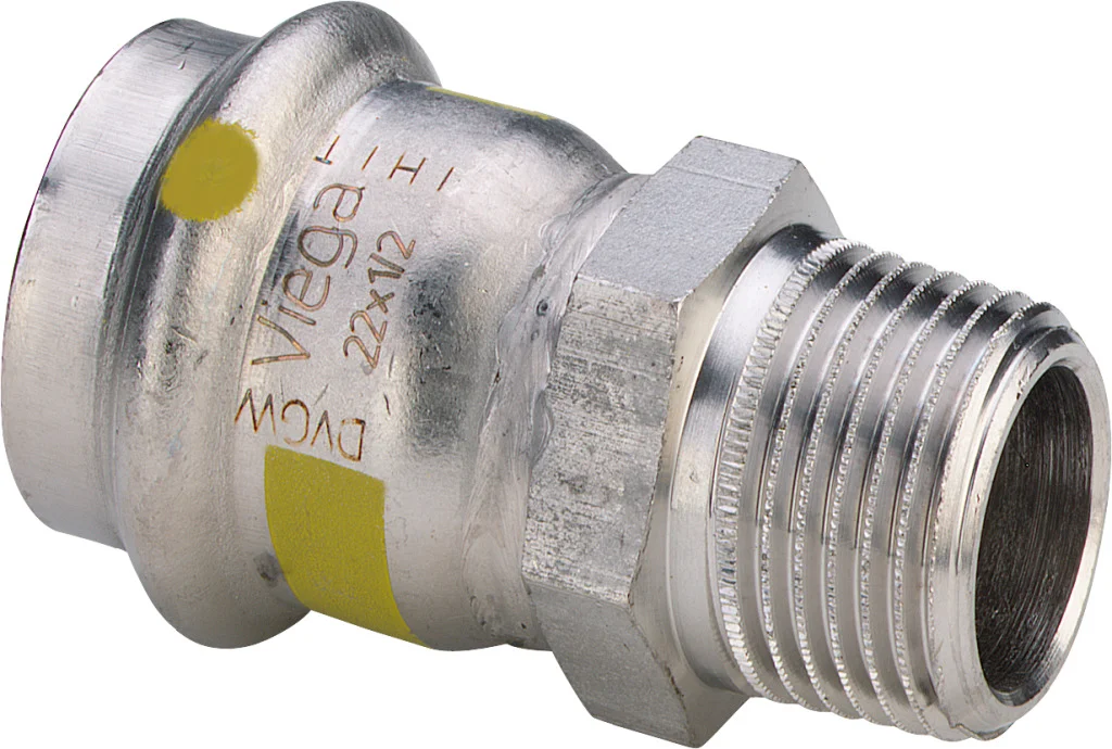 Viega Persovergangsstuk inox 54mm x 2" M gas Viega Sanpress Inox G 0211 486822