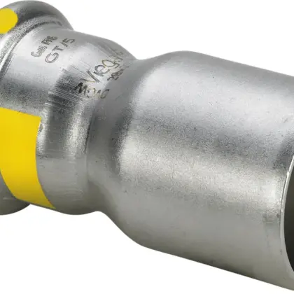 Viega Insteek overgangsstuk inox 42x28 pers gas Viega Sanpress Inox G 0215.1 487195
