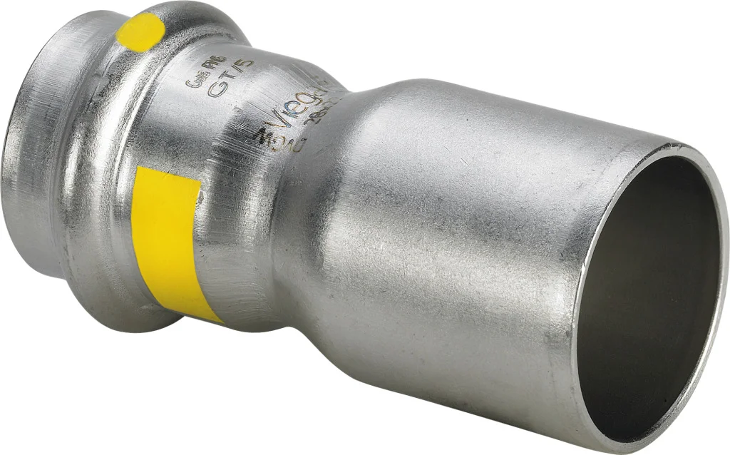Viega Insteek overgangsstuk inox 42x28 pers gas Viega Sanpress Inox G 0215.1 487195