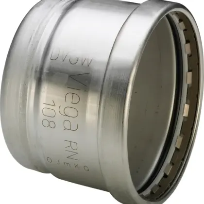 Viega Perskap inox 108mm F (drink)water Viega Sanpress Inox 2356XL 557928
