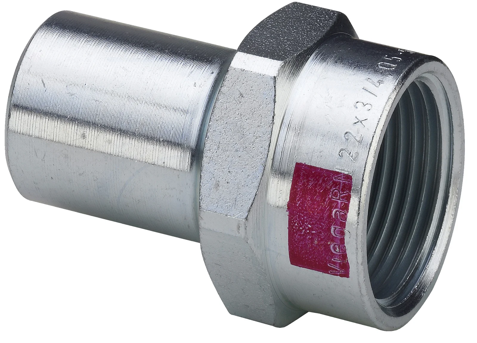 Viega Insteek overgangsstuk staal 22x1/2" MF verwarming Viega Prestabo 1112.1 559168