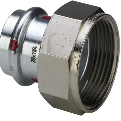 Viega Persaansluitkoppeling staal 35mm x 6/4" FF verwarming Viega Prestabo 1163 559212