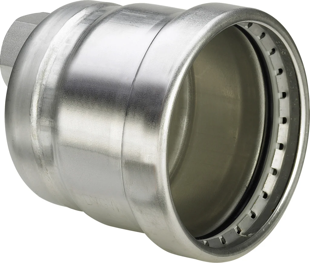 Viega Perskap inox 64mm F (drink)water Viega Sanpress Inox 2356XL 578183
