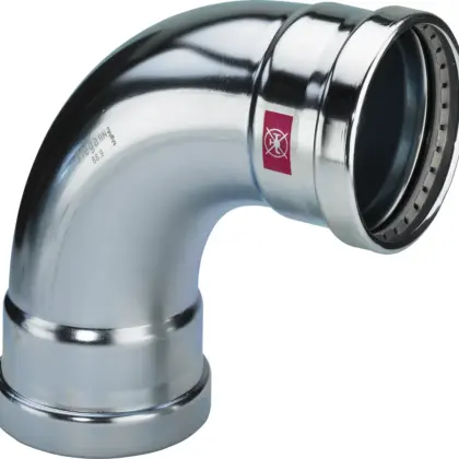 Viega Persbocht staal 108mm FF 90° verwarming Viega Prestabo 1116XL 597597