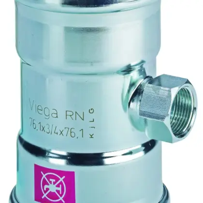 Viega Persovergangs-T-stuk staal 108 x 3/4" x 108F verwarming Viega Prestabo 1117.2XL 598099