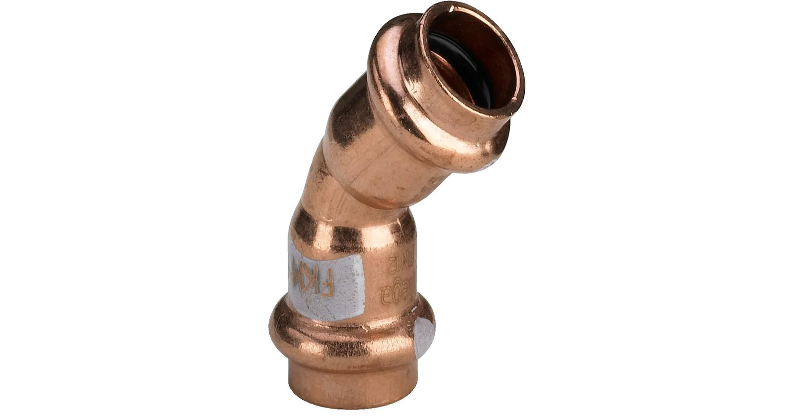 Viega Persbocht brons 35mm FF 45° solar Viega Profipress S Koper 4526 628338