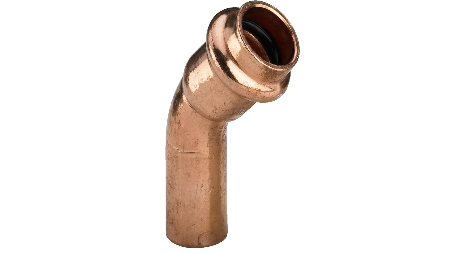Viega Persinsteekbocht koper 12mm MF 45° solar Viega Profipress S Koper 4526.1 628345