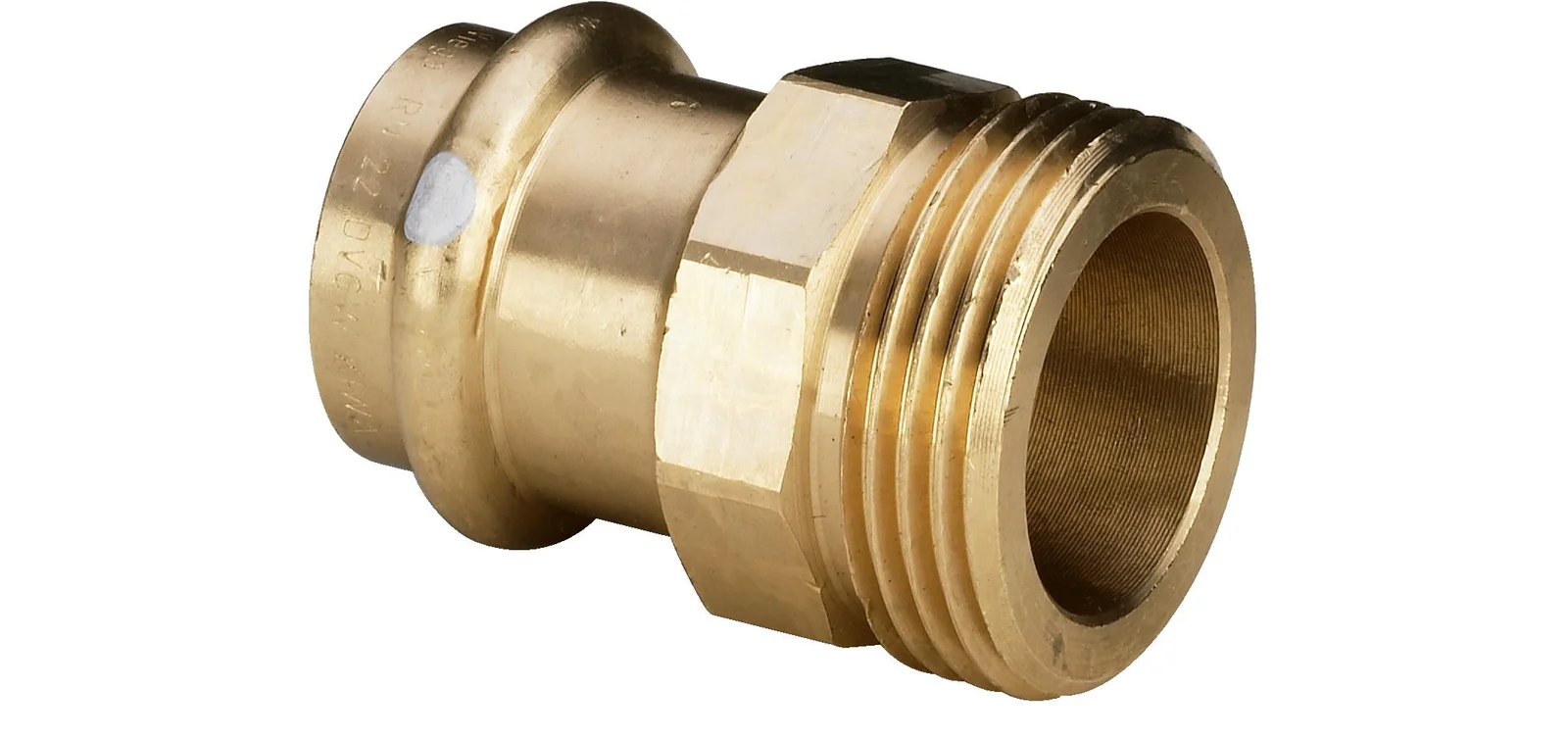 Viega Persovergangsstuk brons 28mm x 5/4" M solar Viega Profipress S Koper 4511 628765