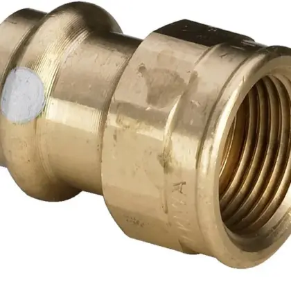 Viega Persovergangsstuk brons 12mm x 3/8" F solar Viega Profipress S Koper 4512 628857