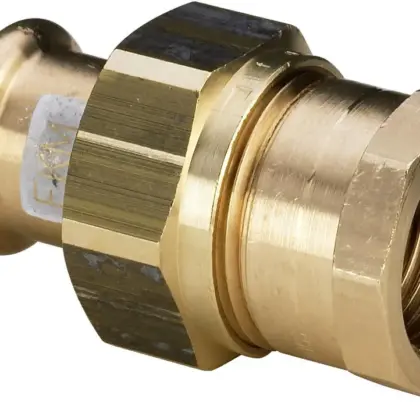 Viega Pers-3-delige koppeling brons 15 x 1/2" F solar Viega Profipress S Koper 4562 629151