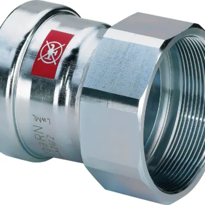 Viega Persovergangsstuk staal 108mm x 4" F verwarming Viega Prestabo XL 1112XL 630027