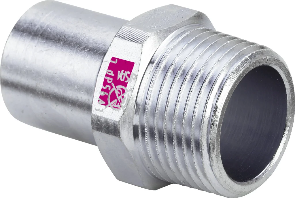 Viega Insteek overgangsstuk staal 22xEV020213 MF verwarming Viega Prestabo 1111.1 642099