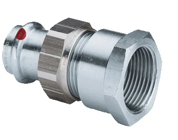 Viega Pers-3-delige koppeling staal 35 x 5/4" F verwarming Viega Prestabo 1162 643492
