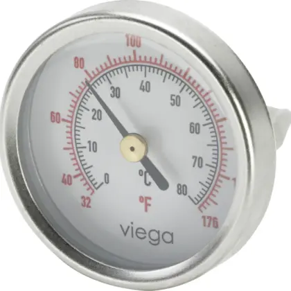 Viega Thermometer vertrek of terugloop fonterra viega 673567