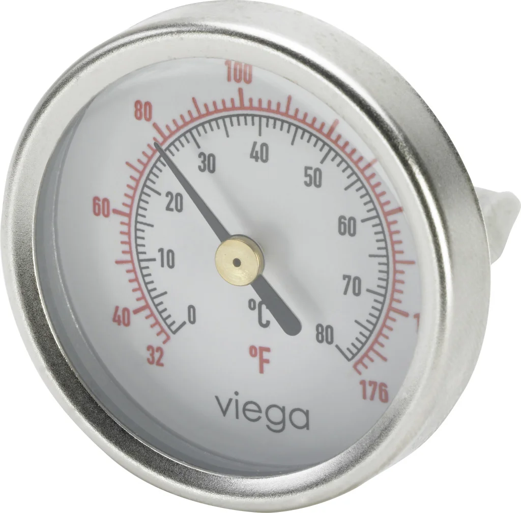 Viega Thermometer vertrek of terugloop fonterra viega 673567
