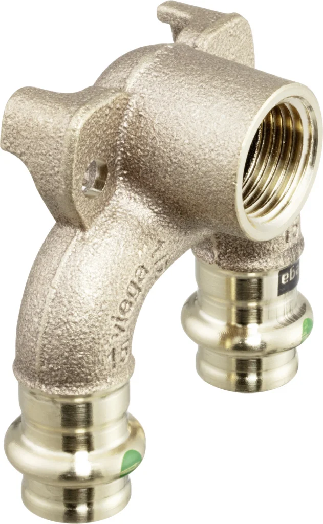 Viega Dubbele persmuurplaat brons 15 x 1/2 x 15 model 2228.7 viega 687892