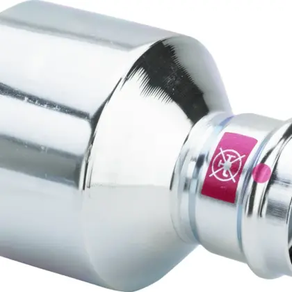 Viega Persverloopstuk staal 76.1x42mm MF verwarming Viega Prestabo 1115.1XL 704735