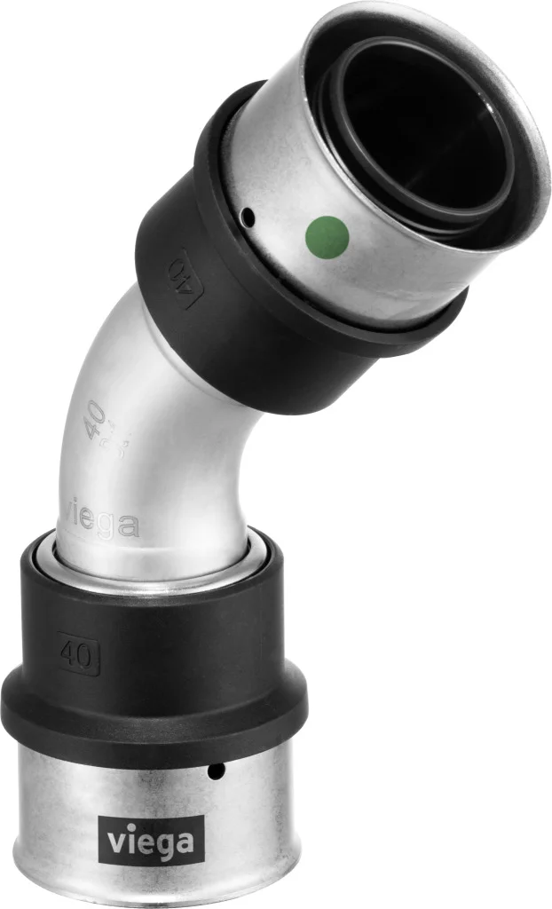 Viega Persbocht inox 63mm FF 45° (drink)water Viega Smartpress 6726 734015