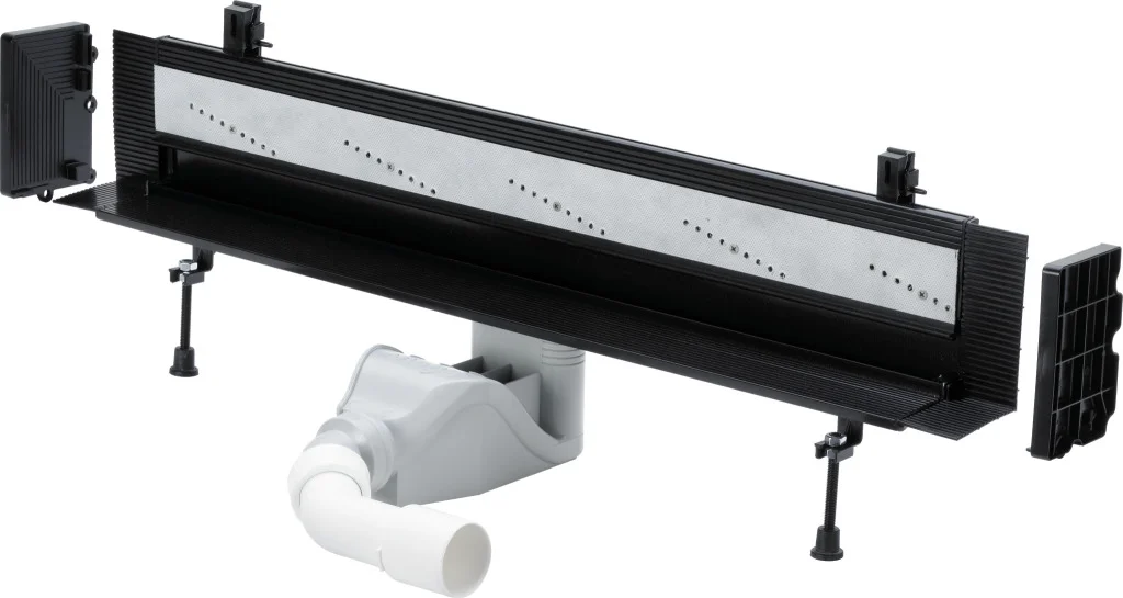 Viega Douchegoot 300 - 1200 kunststof / zwart viega model 4967.10 736552