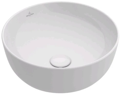 Villeroy & Boch Artis opbouwwastafel rond 430 mm - wit - zonder kraangat - zonder overloop 41794301